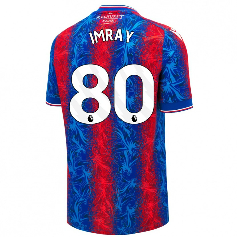 Danxen Barn Danny Imray #80 Röda Blå Ränder Hemmatröja Matchtröjor 2024/25 Tröjor T-Tröja
