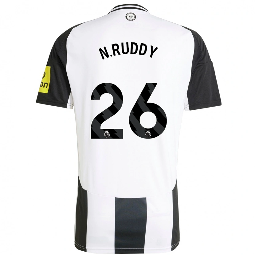 Danxen Barn John Ruddy #26 Vit Svart Hemmatröja Matchtröjor 2024/25 Tröjor T-Tröja