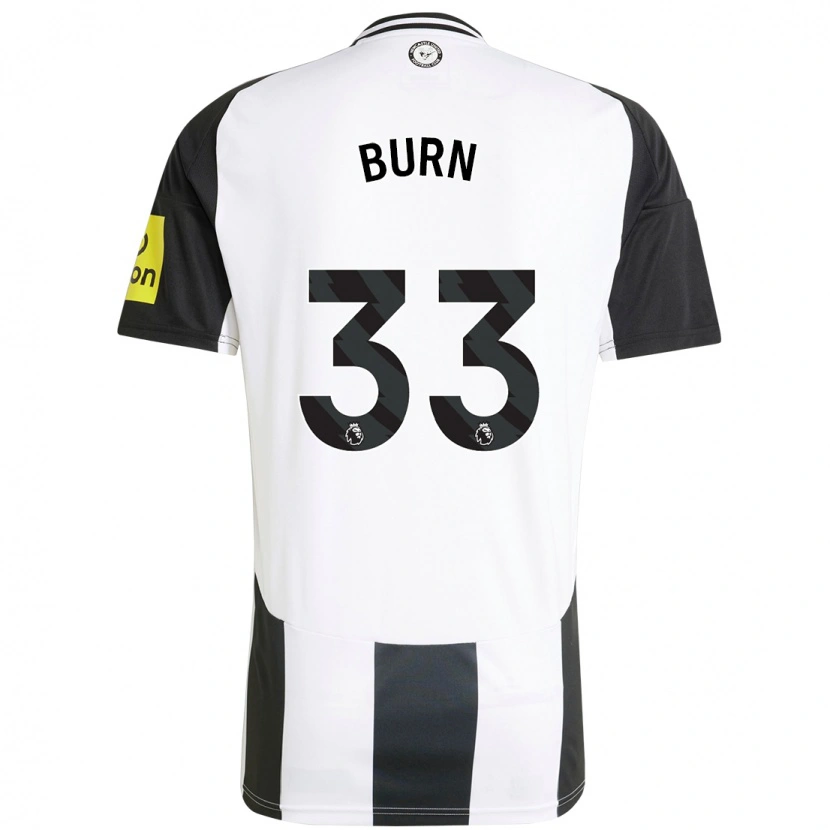 Danxen Barn Dan Burn #33 Vit Svart Hemmatröja Matchtröjor 2024/25 Tröjor T-Tröja