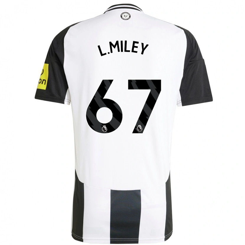 Danxen Barn Lewis Miley #67 Vit Svart Hemmatröja Matchtröjor 2024/25 Tröjor T-Tröja