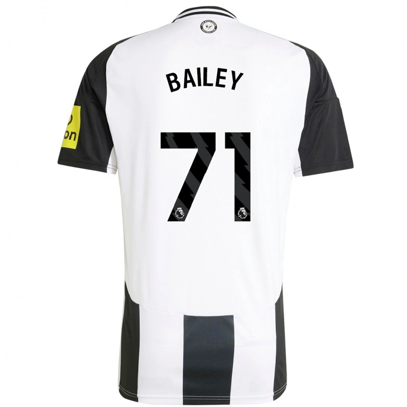 Danxen Barn Scott Bailey #71 Vit Svart Hemmatröja Matchtröjor 2024/25 Tröjor T-Tröja