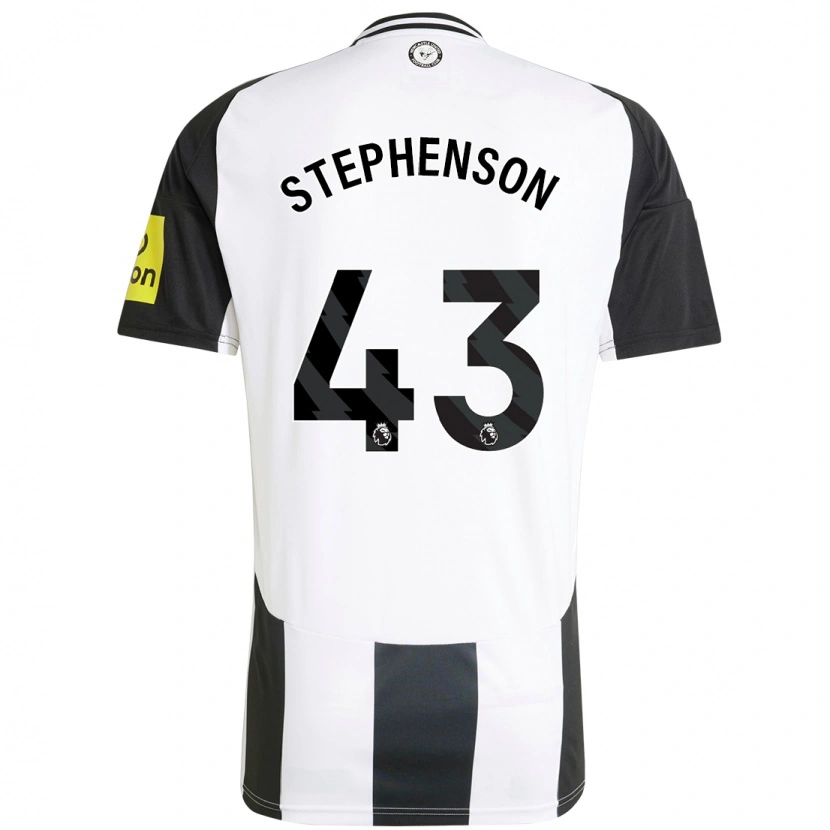 Danxen Barn Dylan Stephenson #43 Vit Svart Hemmatröja Matchtröjor 2024/25 Tröjor T-Tröja