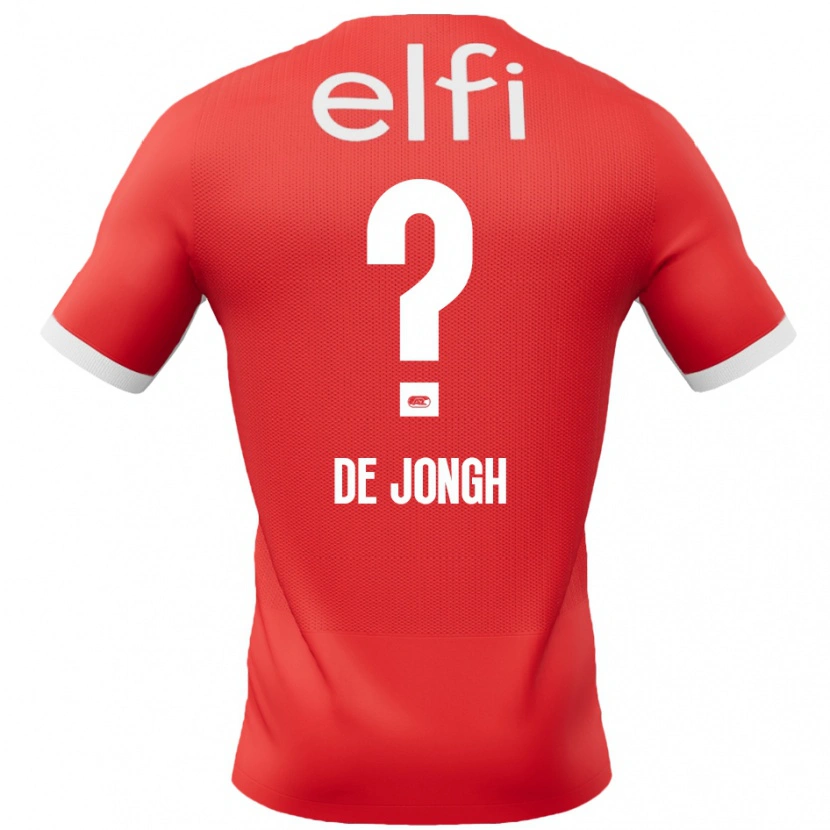 Danxen Barn Iain De Jongh #0 Röd Vit Hemmatröja Matchtröjor 2024/25 Tröjor T-Tröja