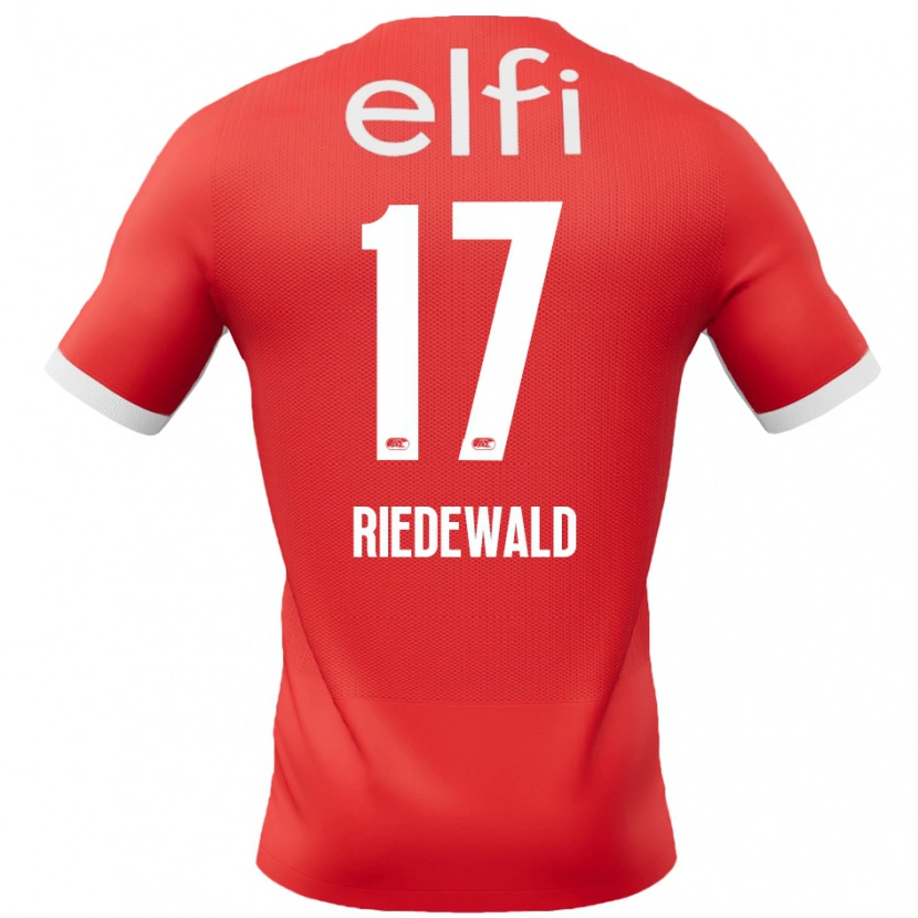 Danxen Barn Kenzo Riedewald #17 Röd Vit Hemmatröja Matchtröjor 2024/25 Tröjor T-Tröja