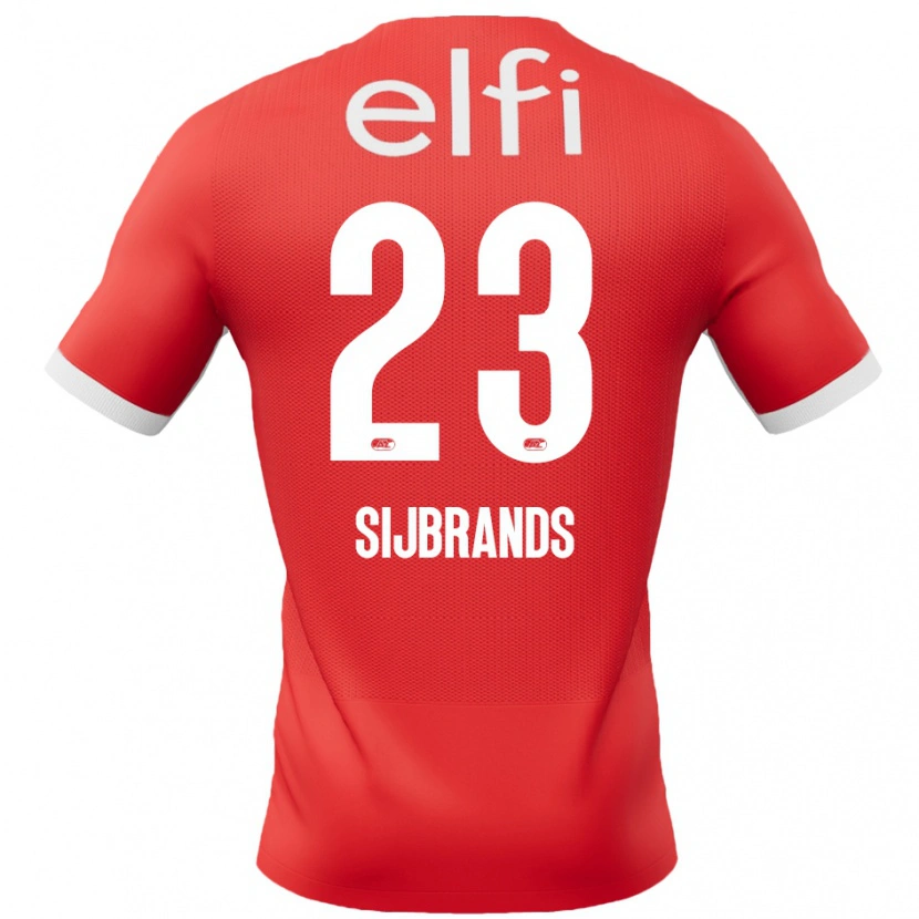 Danxen Barn Julian Sijbrands #23 Röd Vit Hemmatröja Matchtröjor 2024/25 Tröjor T-Tröja