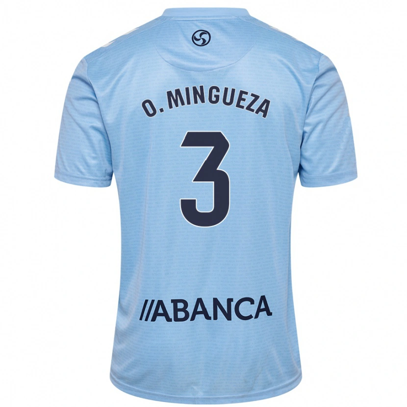 Danxen Barn Óscar Mingueza #3 Himmelsblå Hemmatröja Matchtröjor 2024/25 Tröjor T-Tröja