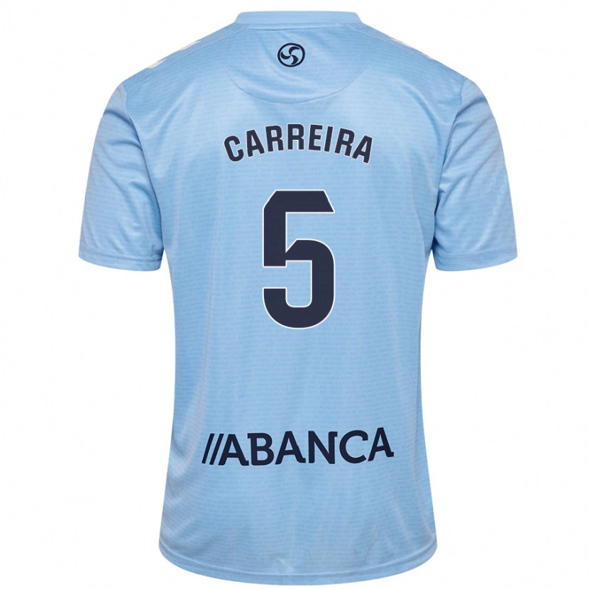 Danxen Barn Sergio Carreira #5 Himmelsblå Hemmatröja Matchtröjor 2024/25 Tröjor T-Tröja