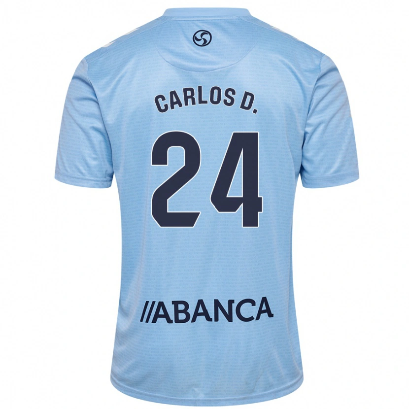 Danxen Barn Carlos Domínguez #24 Himmelsblå Hemmatröja Matchtröjor 2024/25 Tröjor T-Tröja