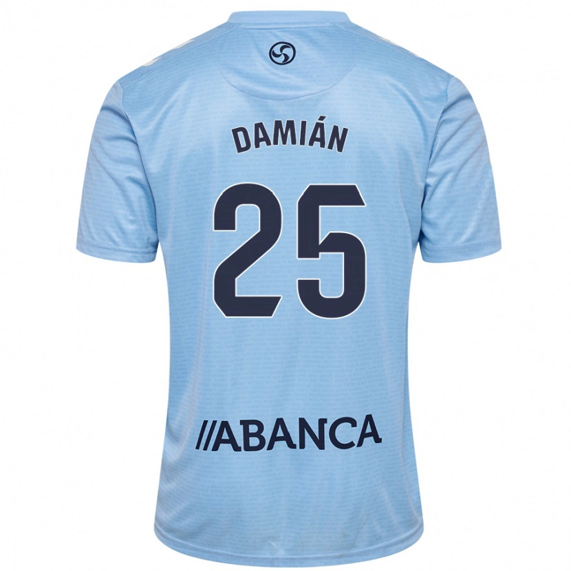 Danxen Barn Damián Rodríguez #25 Himmelsblå Hemmatröja Matchtröjor 2024/25 Tröjor T-Tröja
