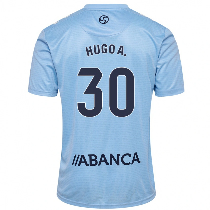 Danxen Barn Hugo Álvarez #30 Himmelsblå Hemmatröja Matchtröjor 2024/25 Tröjor T-Tröja