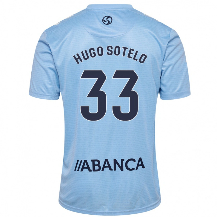 Danxen Barn Hugo Sotelo #33 Himmelsblå Hemmatröja Matchtröjor 2024/25 Tröjor T-Tröja