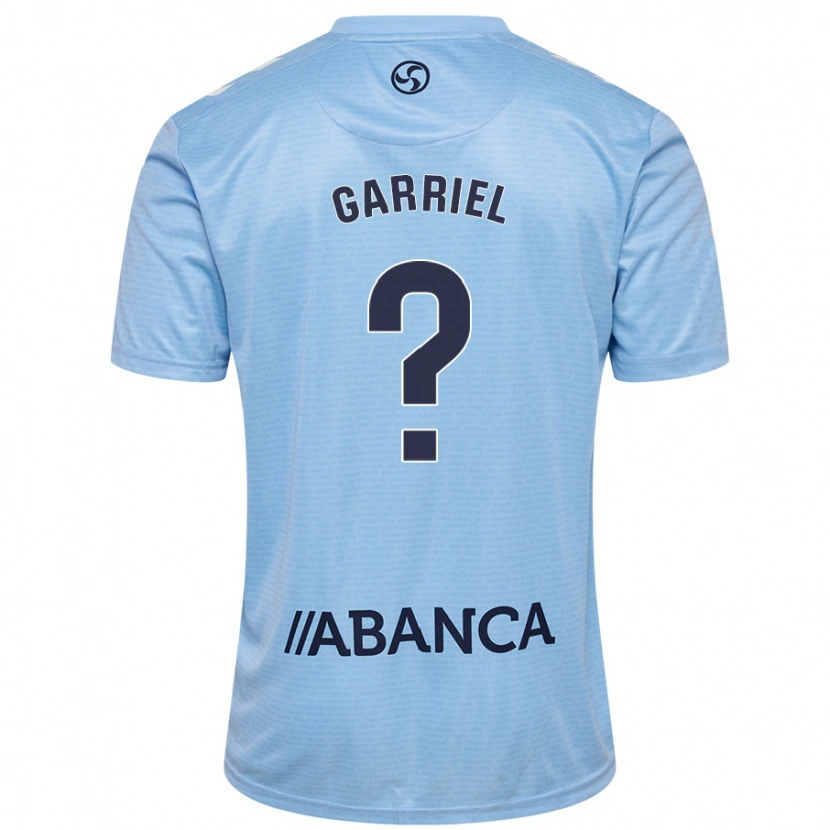 Danxen Barn Iván Garriel #0 Himmelsblå Hemmatröja Matchtröjor 2024/25 Tröjor T-Tröja