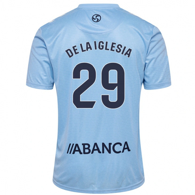 Danxen Barn David De La Iglesia #29 Himmelsblå Hemmatröja Matchtröjor 2024/25 Tröjor T-Tröja
