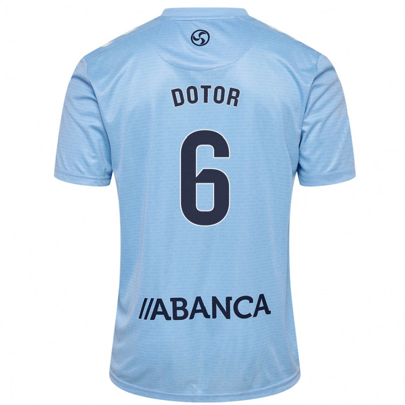 Danxen Barn Carlos Dotor #6 Himmelsblå Hemmatröja Matchtröjor 2024/25 Tröjor T-Tröja