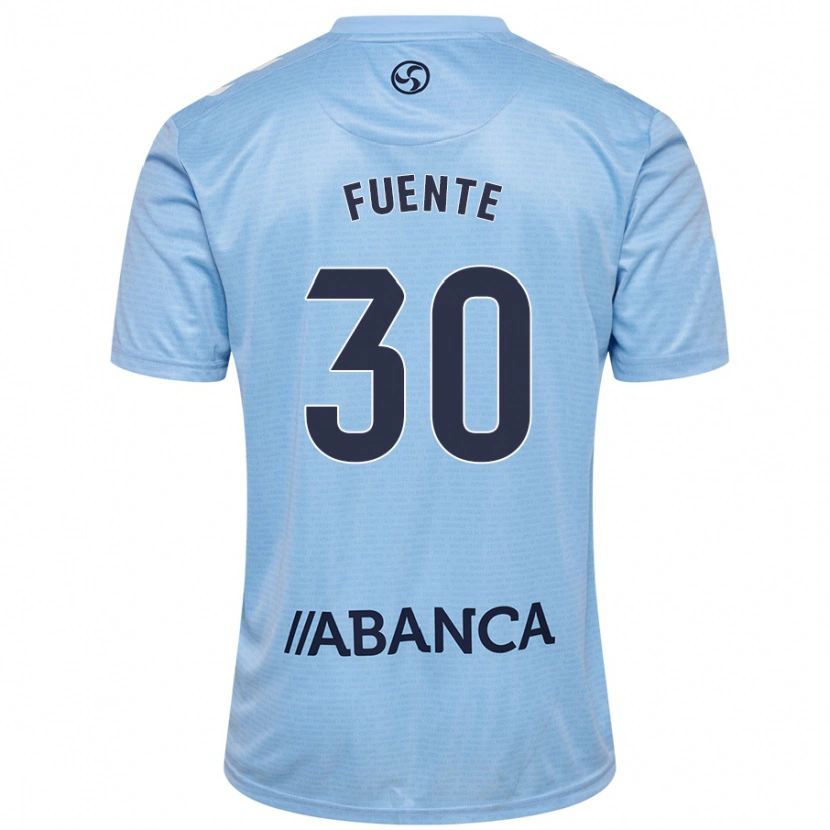 Danxen Barn Mario Fuente #30 Himmelsblå Hemmatröja Matchtröjor 2024/25 Tröjor T-Tröja