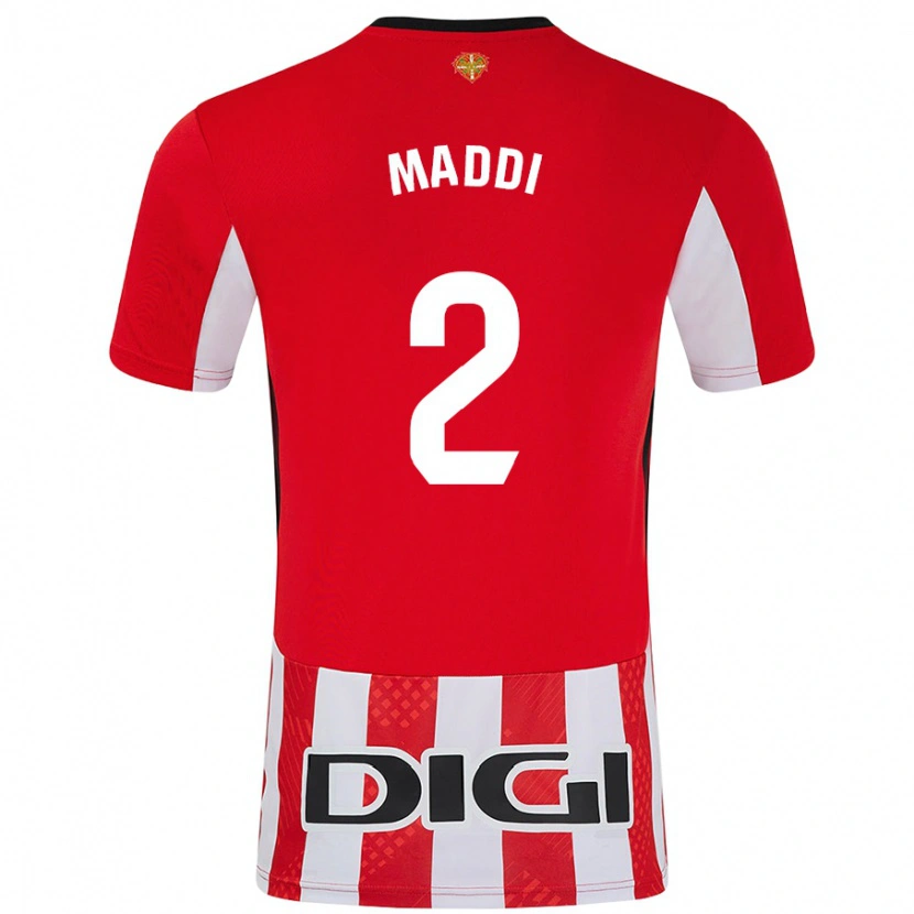 Danxen Barn Maddi Torre Larrañaga #2 Röd Vit Hemmatröja Matchtröjor 2024/25 Tröjor T-Tröja