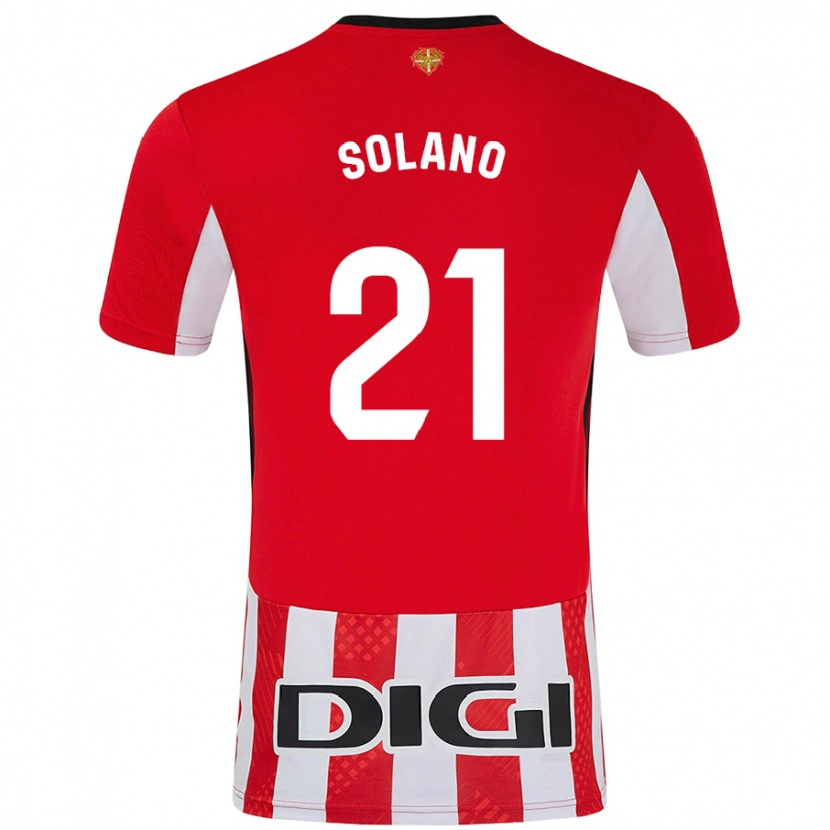 Danxen Barn Bibiane Schulze-Solano #21 Röd Vit Hemmatröja Matchtröjor 2024/25 Tröjor T-Tröja