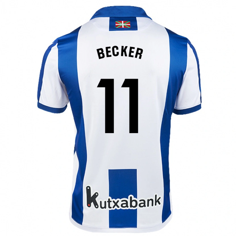 Danxen Barn Sheraldo Becker #11 Vit Blå Hemmatröja Matchtröjor 2024/25 Tröjor T-Tröja