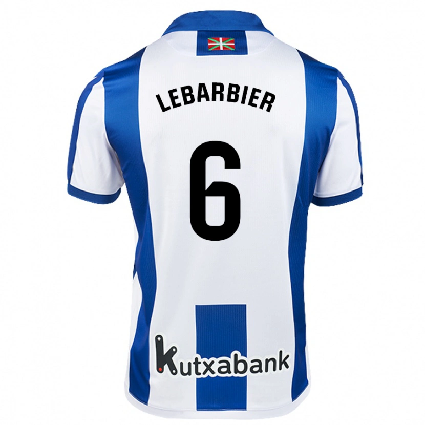 Danxen Barn Alex Lebarbier #6 Vit Blå Hemmatröja Matchtröjor 2024/25 Tröjor T-Tröja