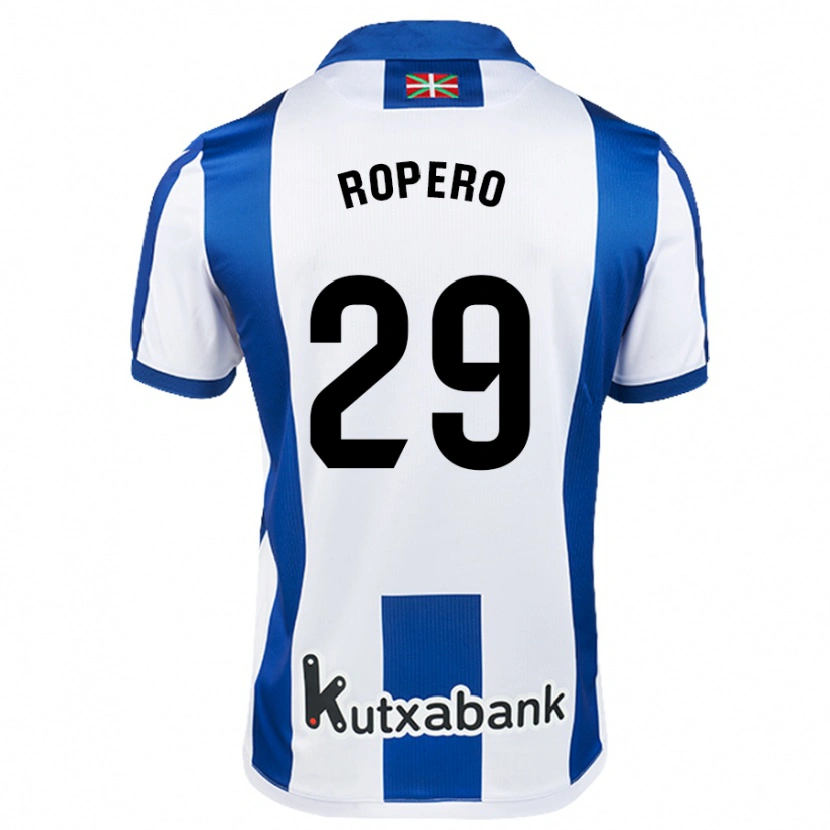 Danxen Barn Iker Ropero #29 Vit Blå Hemmatröja Matchtröjor 2024/25 Tröjor T-Tröja