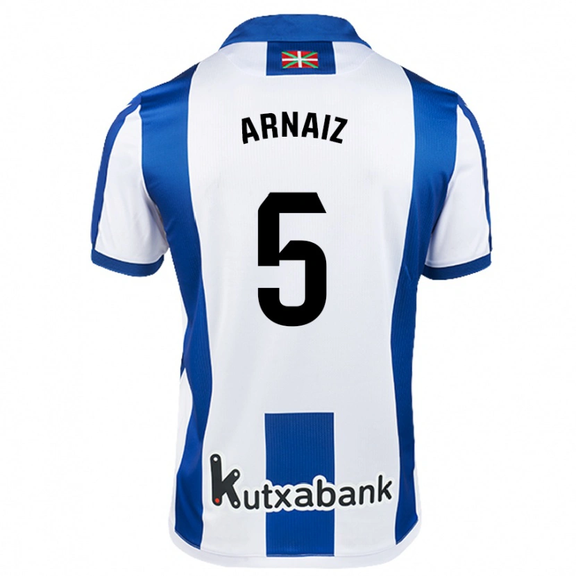 Danxen Barn Iris Arnaiz #5 Vit Blå Hemmatröja Matchtröjor 2024/25 Tröjor T-Tröja