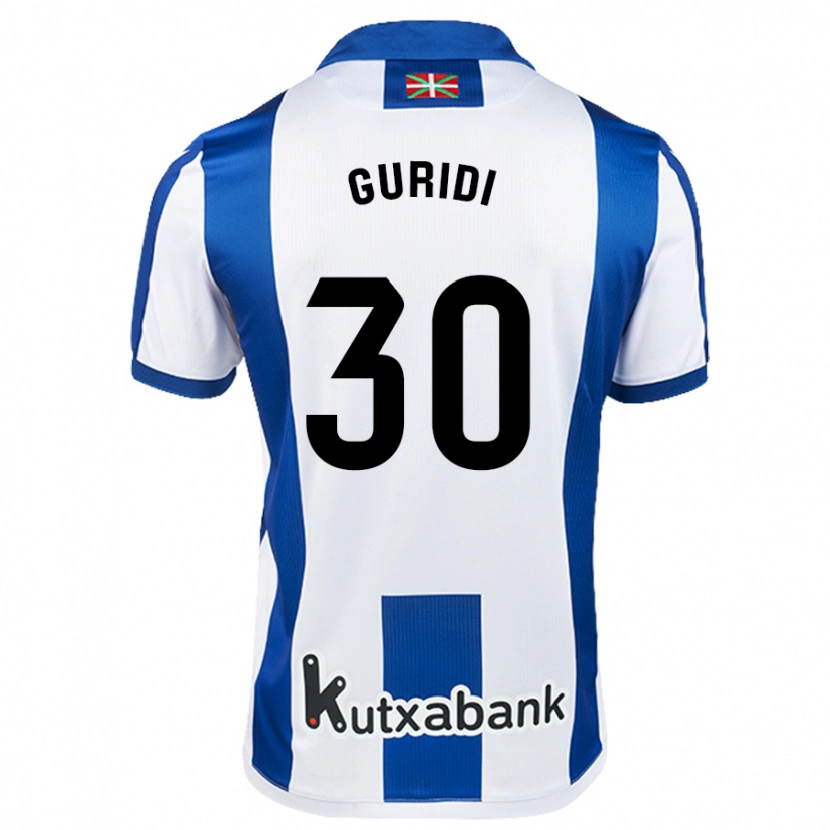 Danxen Barn Elene Guridi Mesonero #30 Vit Blå Hemmatröja Matchtröjor 2024/25 Tröjor T-Tröja