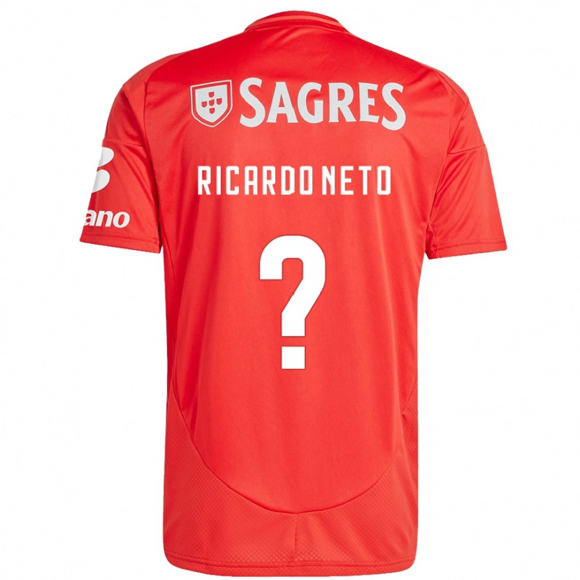 Danxen Barn Ricardo Neto #0 Röd Vit Hemmatröja Matchtröjor 2024/25 Tröjor T-Tröja