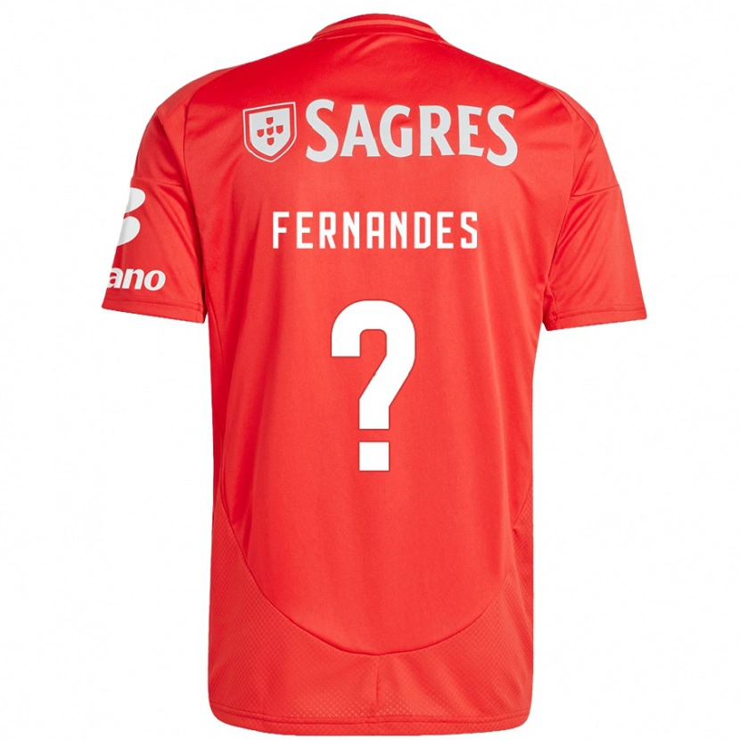 Danxen Barn Ricardo Fernandes #0 Röd Vit Hemmatröja Matchtröjor 2024/25 Tröjor T-Tröja