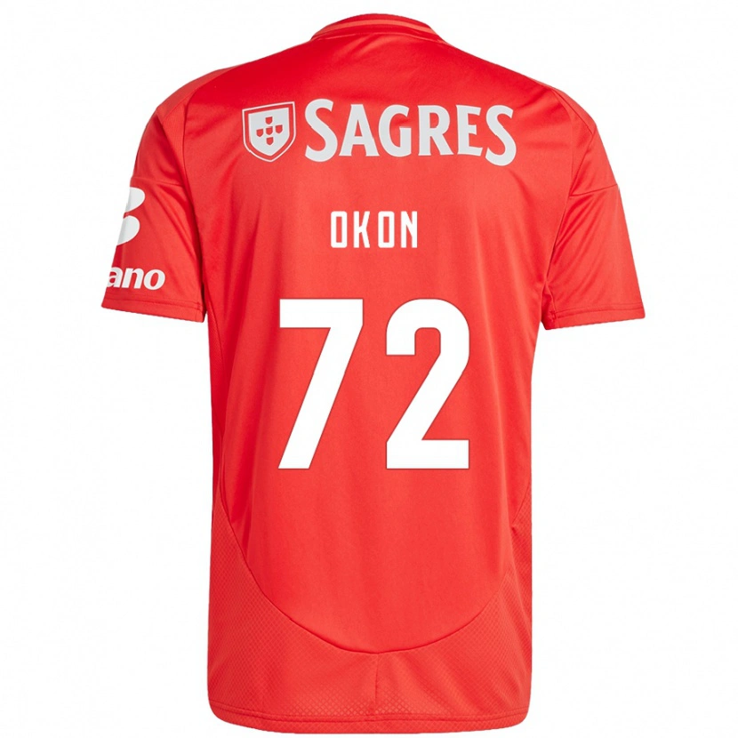 Danxen Barn Paul Okon #72 Röd Vit Hemmatröja Matchtröjor 2024/25 Tröjor T-Tröja