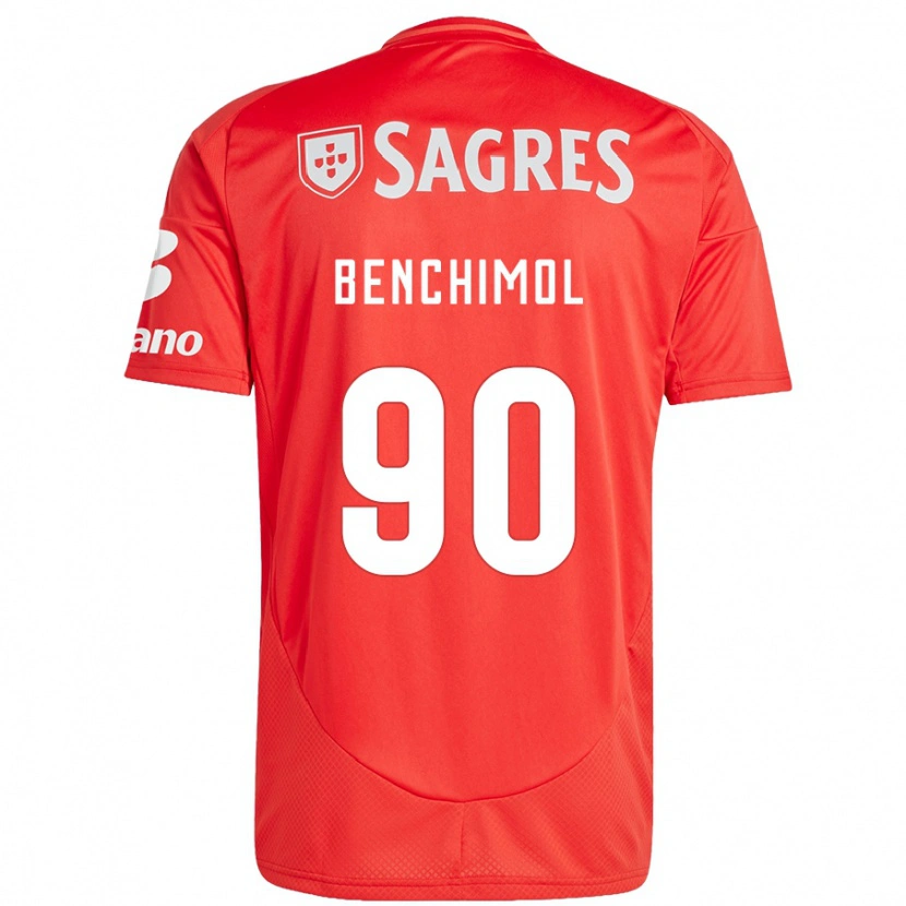 Danxen Barn Benchimol #90 Röd Vit Hemmatröja Matchtröjor 2024/25 Tröjor T-Tröja