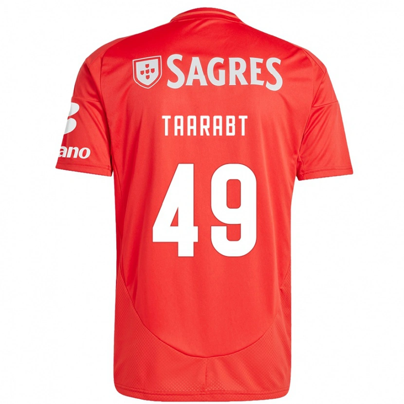 Danxen Barn Adel Taarabt #49 Röd Vit Hemmatröja Matchtröjor 2024/25 Tröjor T-Tröja