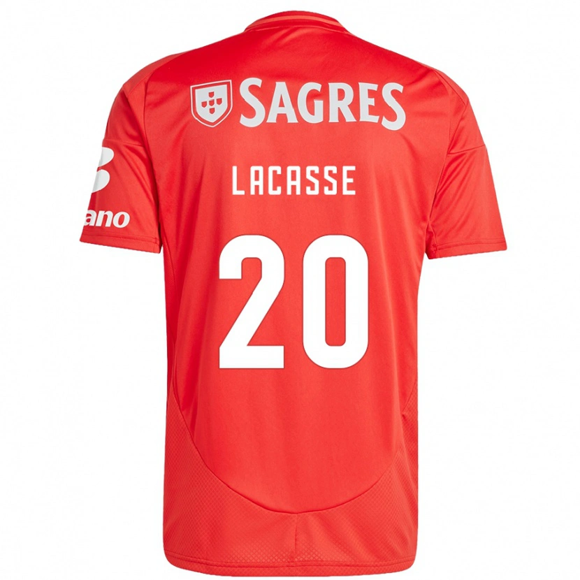 Danxen Barn Cloe Lacasse #20 Röd Vit Hemmatröja Matchtröjor 2024/25 Tröjor T-Tröja