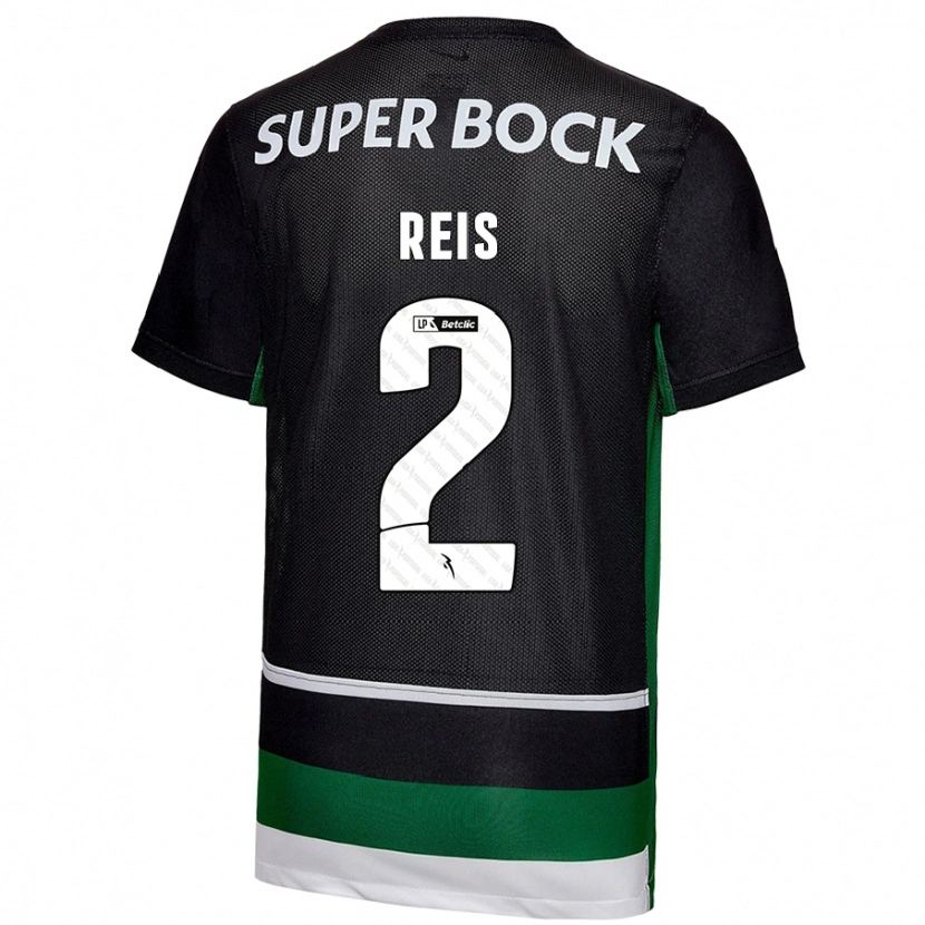 Danxen Barn Matheus Reis #2 Svart Vit Grön Hemmatröja Matchtröjor 2024/25 Tröjor T-Tröja