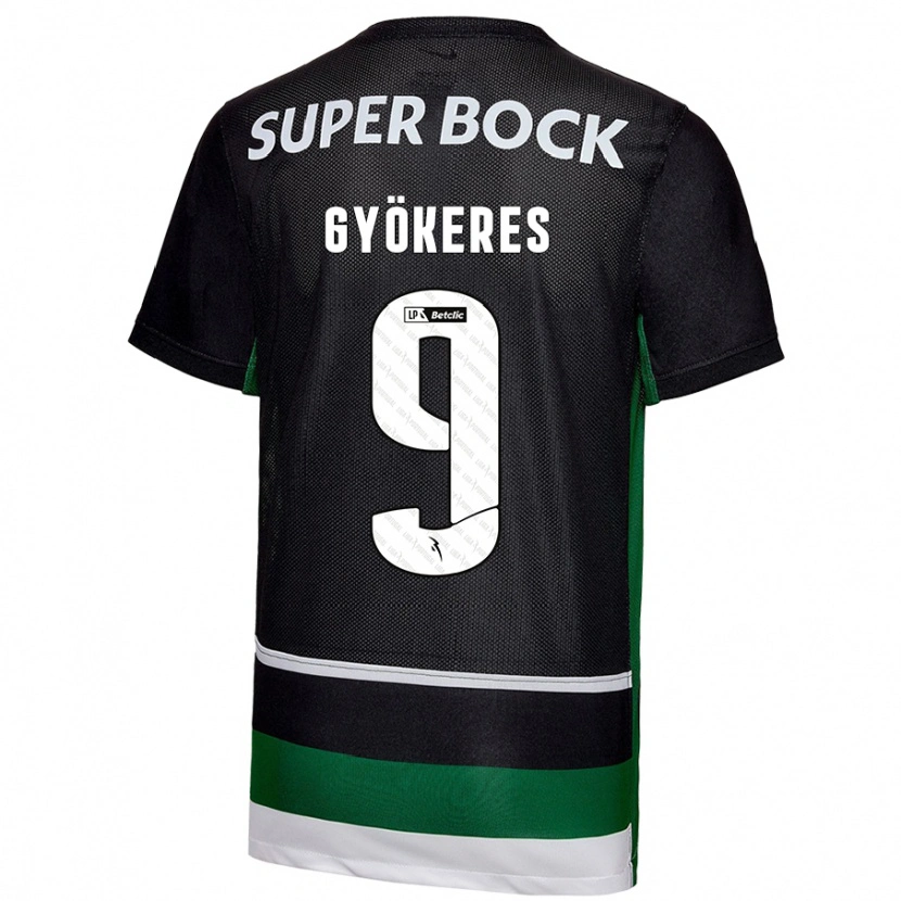 Danxen Barn Viktor Gyökeres #9 Svart Vit Grön Hemmatröja Matchtröjor 2024/25 Tröjor T-Tröja
