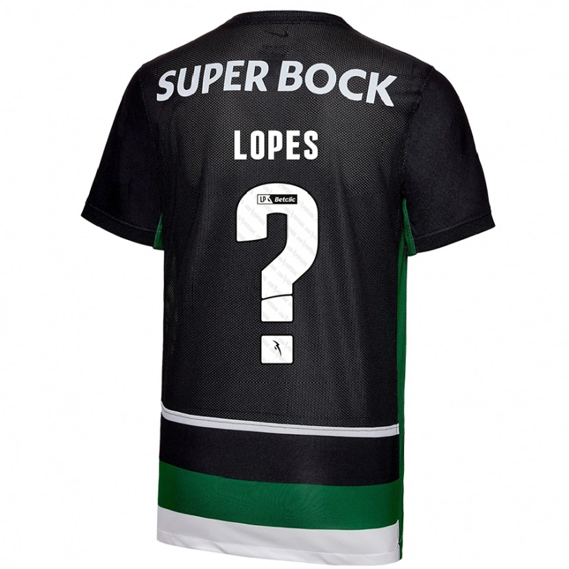 Danxen Barn Winilson Lopes #0 Svart Vit Grön Hemmatröja Matchtröjor 2024/25 Tröjor T-Tröja