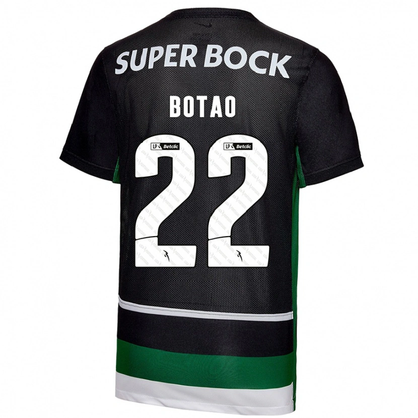Danxen Barn Martim Botão #22 Svart Vit Grön Hemmatröja Matchtröjor 2024/25 Tröjor T-Tröja