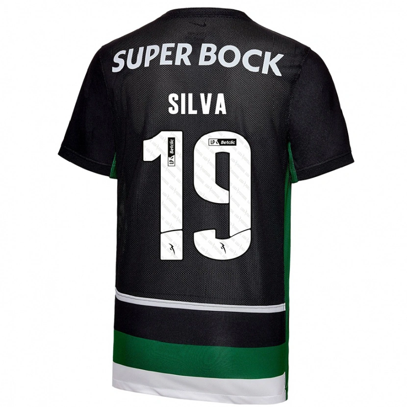 Danxen Barn Diana Silva #19 Svart Vit Grön Hemmatröja Matchtröjor 2024/25 Tröjor T-Tröja