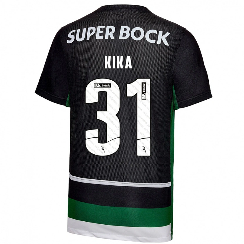 Danxen Barn Kika #31 Svart Vit Grön Hemmatröja Matchtröjor 2024/25 Tröjor T-Tröja