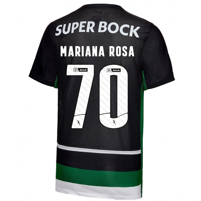 Danxen Barn Mariana Silva Pinto Vilaça Da Rosa #70 Svart Vit Grön Hemmatröja Matchtröjor 2024/25 Tröjor T-Tröja