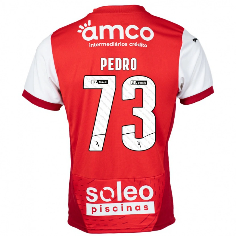 Danxen Barn Zé Pedro #73 Röd Vit Hemmatröja Matchtröjor 2024/25 Tröjor T-Tröja