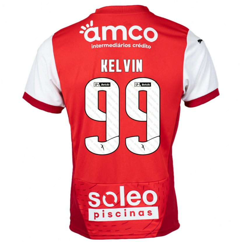 Danxen Barn Kauan Kelvin #99 Röd Vit Hemmatröja Matchtröjor 2024/25 Tröjor T-Tröja
