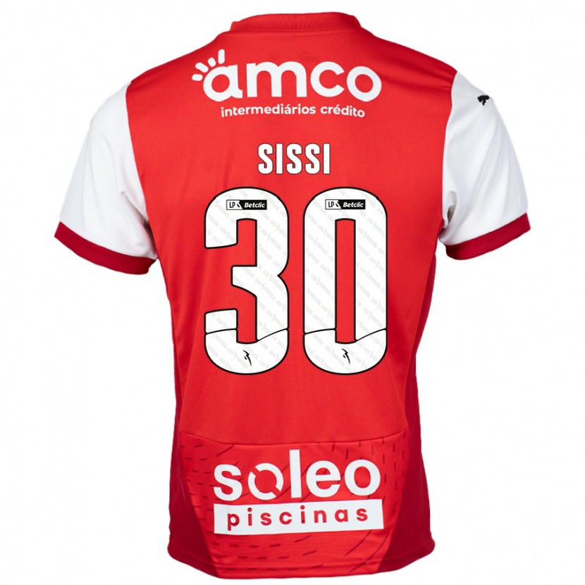 Danxen Barn Sissi #30 Röd Vit Hemmatröja Matchtröjor 2024/25 Tröjor T-Tröja