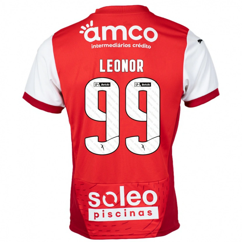 Danxen Barn Maria Leonor #99 Röd Vit Hemmatröja Matchtröjor 2024/25 Tröjor T-Tröja