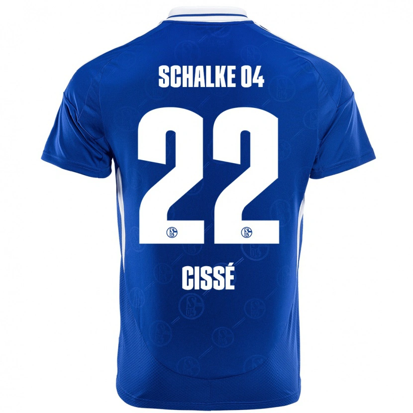 Danxen Barn Ibrahima Cissé #22 Kungsblå Hemmatröja Matchtröjor 2024/25 Tröjor T-Tröja