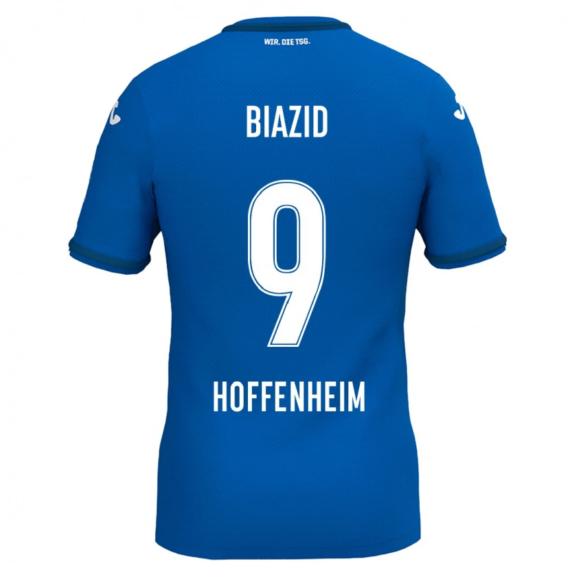 Danxen Barn Zain Biazid #9 Kungsblå Hemmatröja Matchtröjor 2024/25 Tröjor T-Tröja
