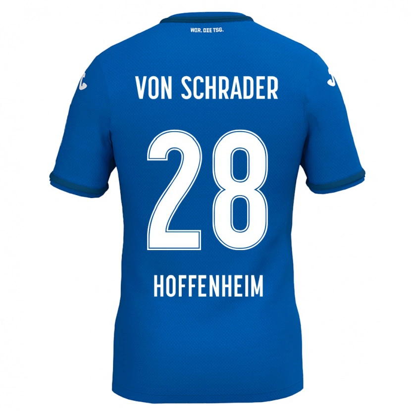 Danxen Barn Lina Von Schrader #28 Kungsblå Hemmatröja Matchtröjor 2024/25 Tröjor T-Tröja