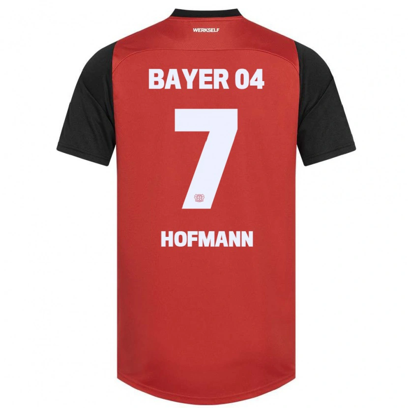 Danxen Barn Jonas Hofmann #7 Röd Svart Hemmatröja Matchtröjor 2024/25 Tröjor T-Tröja