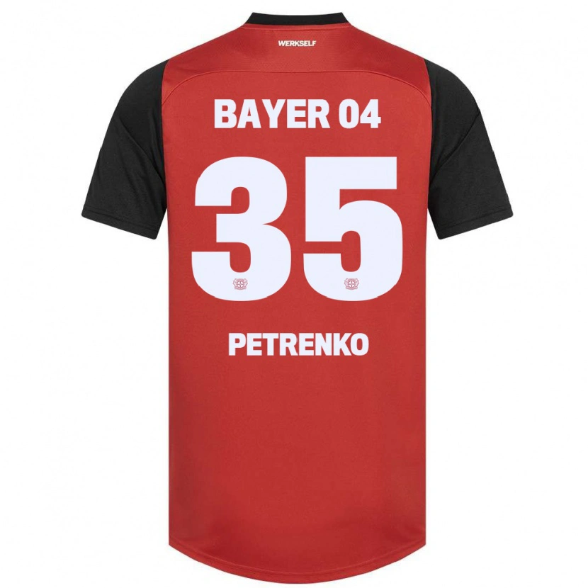 Danxen Barn Oleksandr Petrenko #35 Röd Svart Hemmatröja Matchtröjor 2024/25 Tröjor T-Tröja