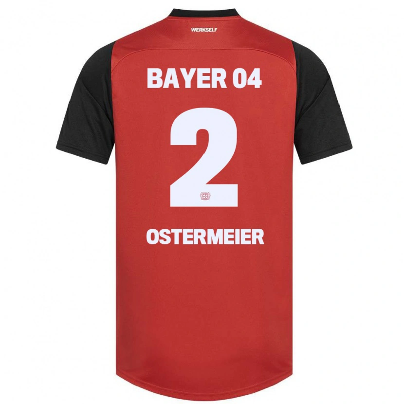 Danxen Barn Selina Ostermeier #2 Röd Svart Hemmatröja Matchtröjor 2024/25 Tröjor T-Tröja