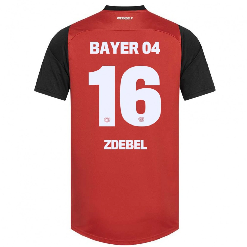 Danxen Barn Sofie Zdebel #16 Röd Svart Hemmatröja Matchtröjor 2024/25 Tröjor T-Tröja
